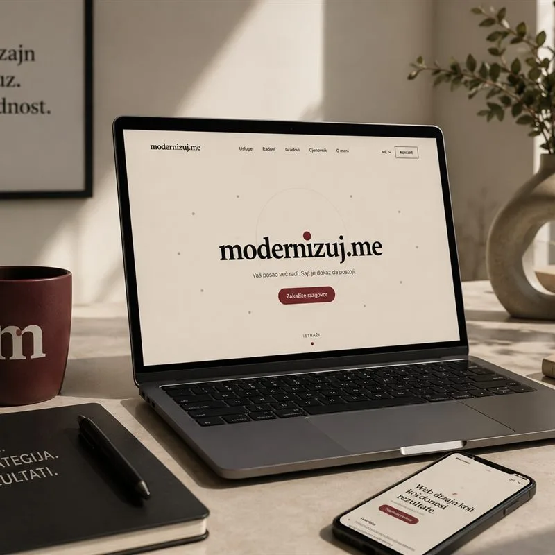 Web dizajn studio modernizuj.me — Osman Kalezic, Ulcinj Crna Gora