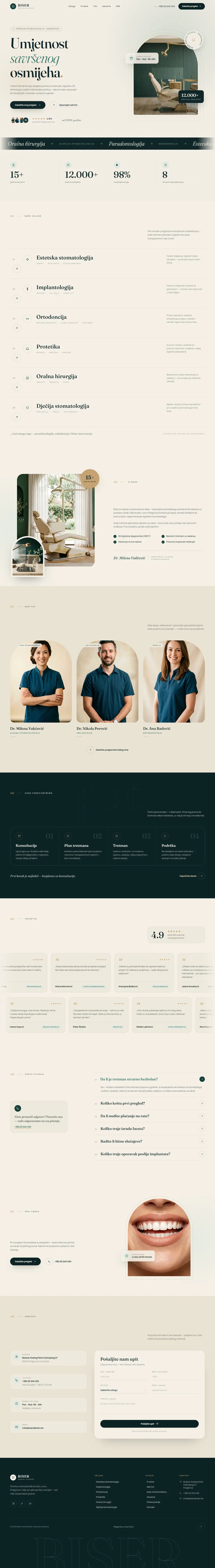 Biser Dental Studio: The full homepage