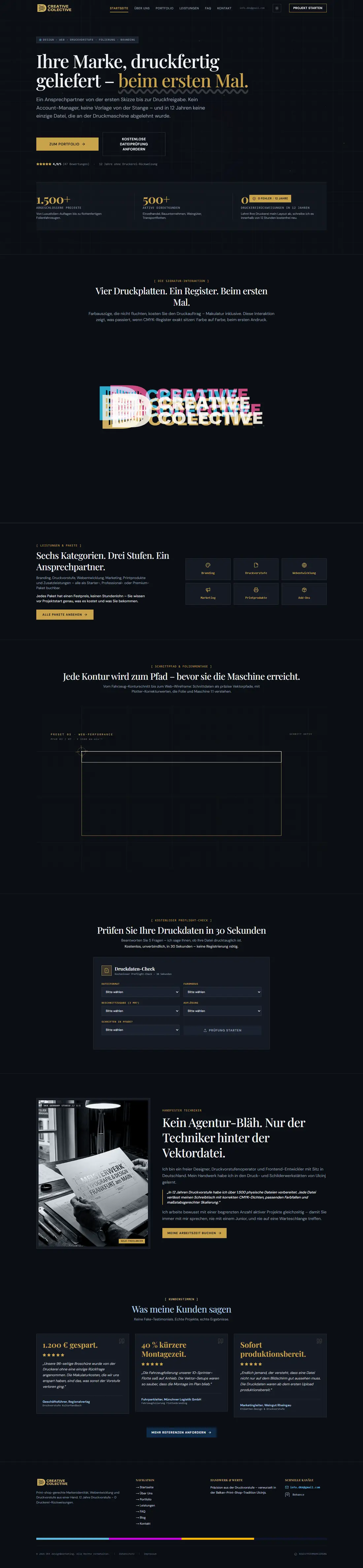 DKK design&marketing: The full homepage