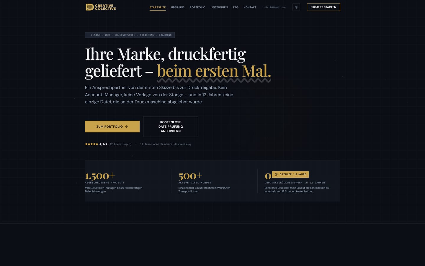 DKK design&marketing: Design and print-prepress studio, Germany (Demo project)
