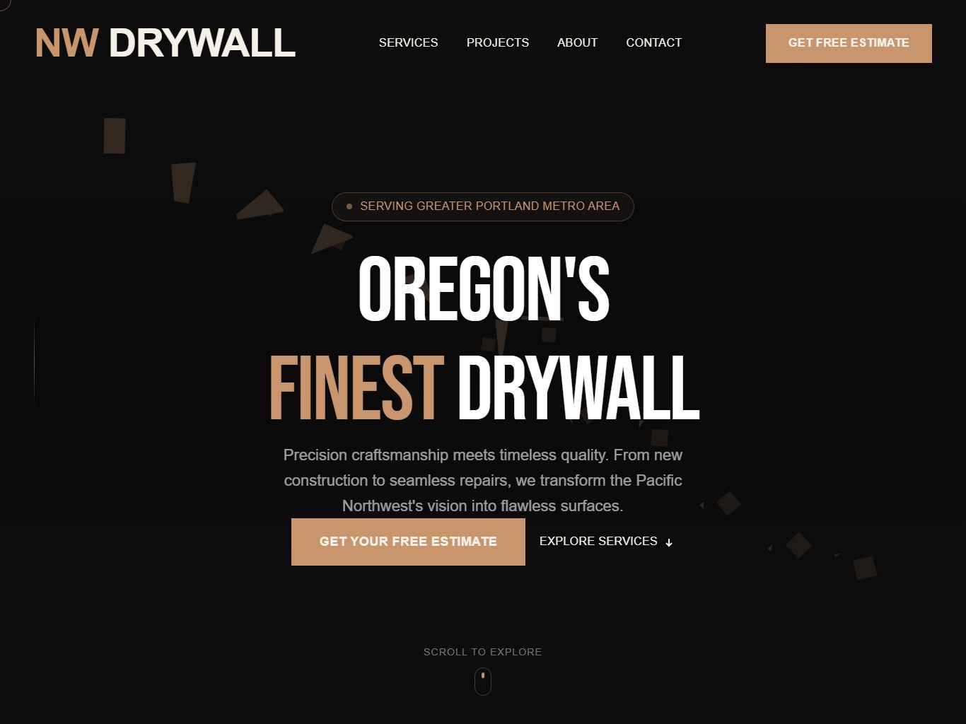 Drywall: Drywall services (Demo project)