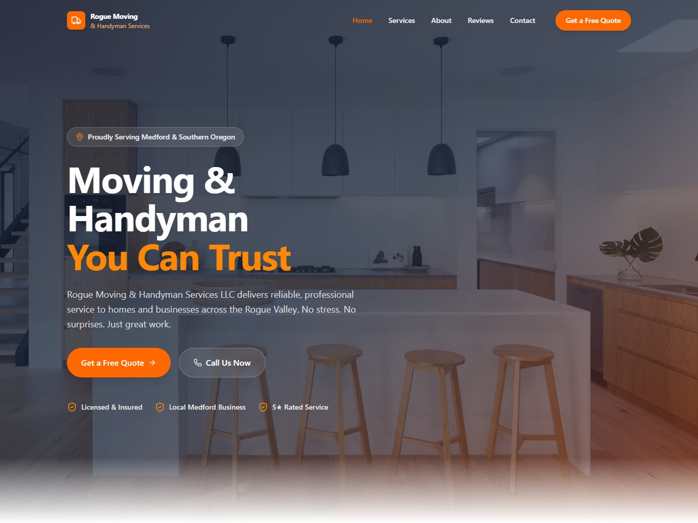 Rogue Moving: Moving services (Demo project)