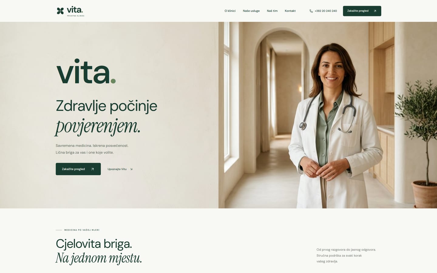 Vita: Private clinic in Podgorica (Demo project)